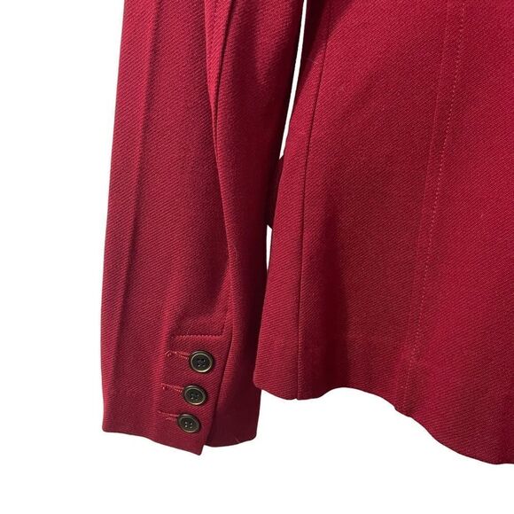 CAbi 3175 Rhubarb Red Outing Blazer Ponte Knit size 4 - Picture 10 of 10
